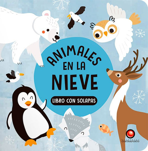 Animales en la nieve - Libro con solapas - portada